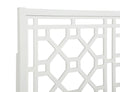 Tabor Chippendale White Headboard Queen Full Queen White Wood Mdf