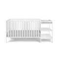 Palmer 3 In 1 Convertible Crib And Changer Combo White White Solid Wood