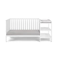 Palmer 3 In 1 Convertible Crib And Changer Combo White White Solid Wood