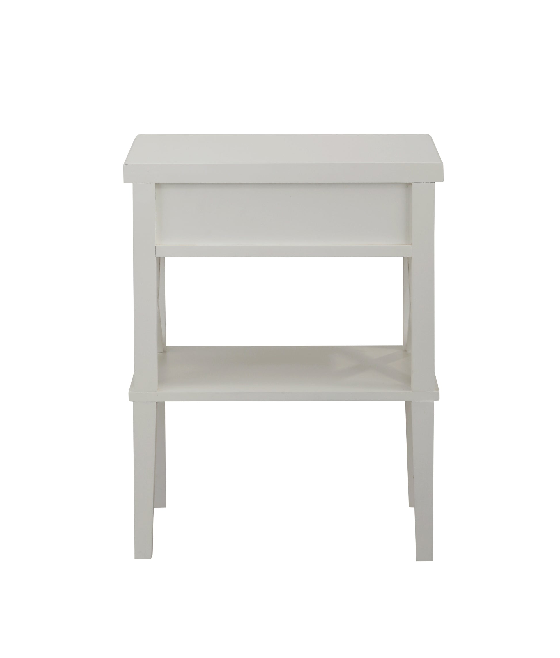 Madison White Nightstand White Wood Mdf