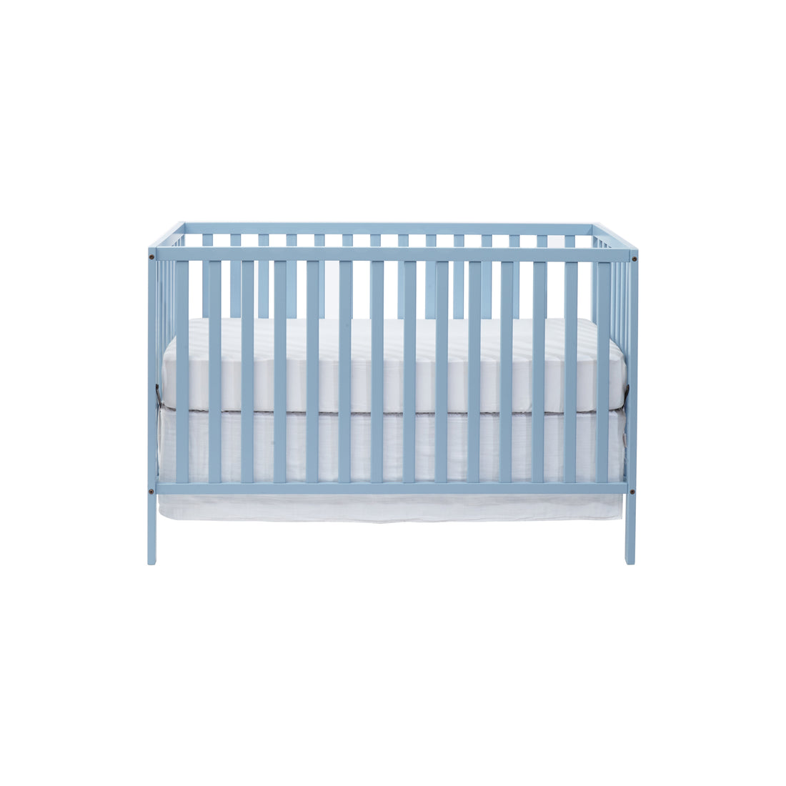 Palmer 3 In 1 Convertible Island Crib Baby Blue Baby Blue Solid Wood