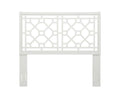 Tabor Chippendale White Headboard Queen Full Queen White Wood Mdf