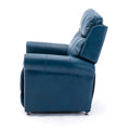 Lowell Navy Blue Leather Gel Lift Chair With Massage Navy Blue Foam Pu