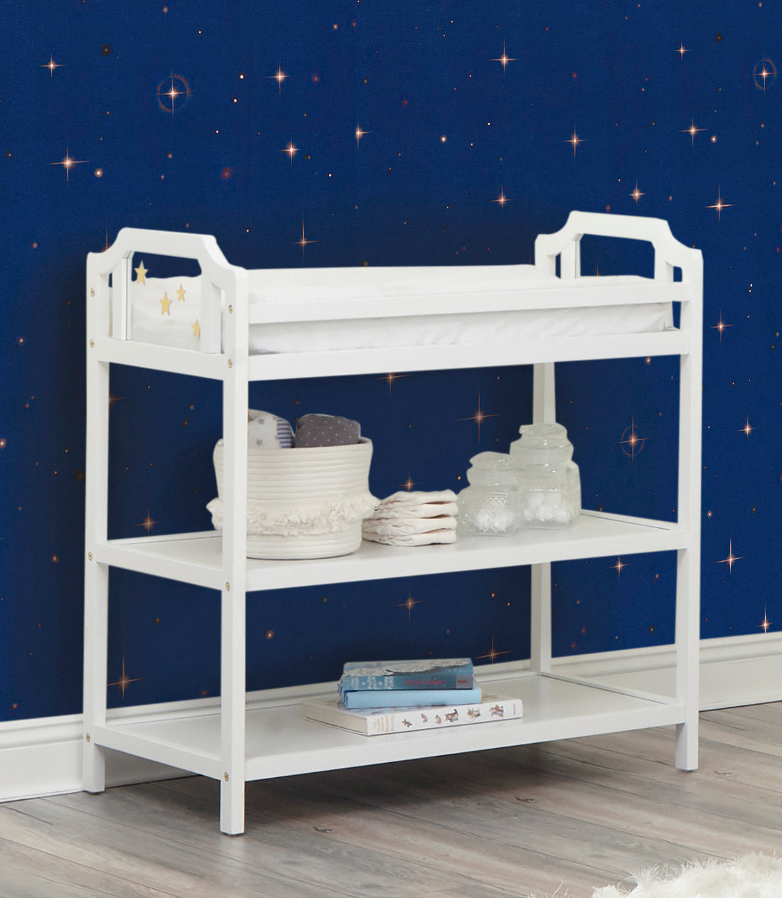 Celeste Changing Table White White Solid Wood