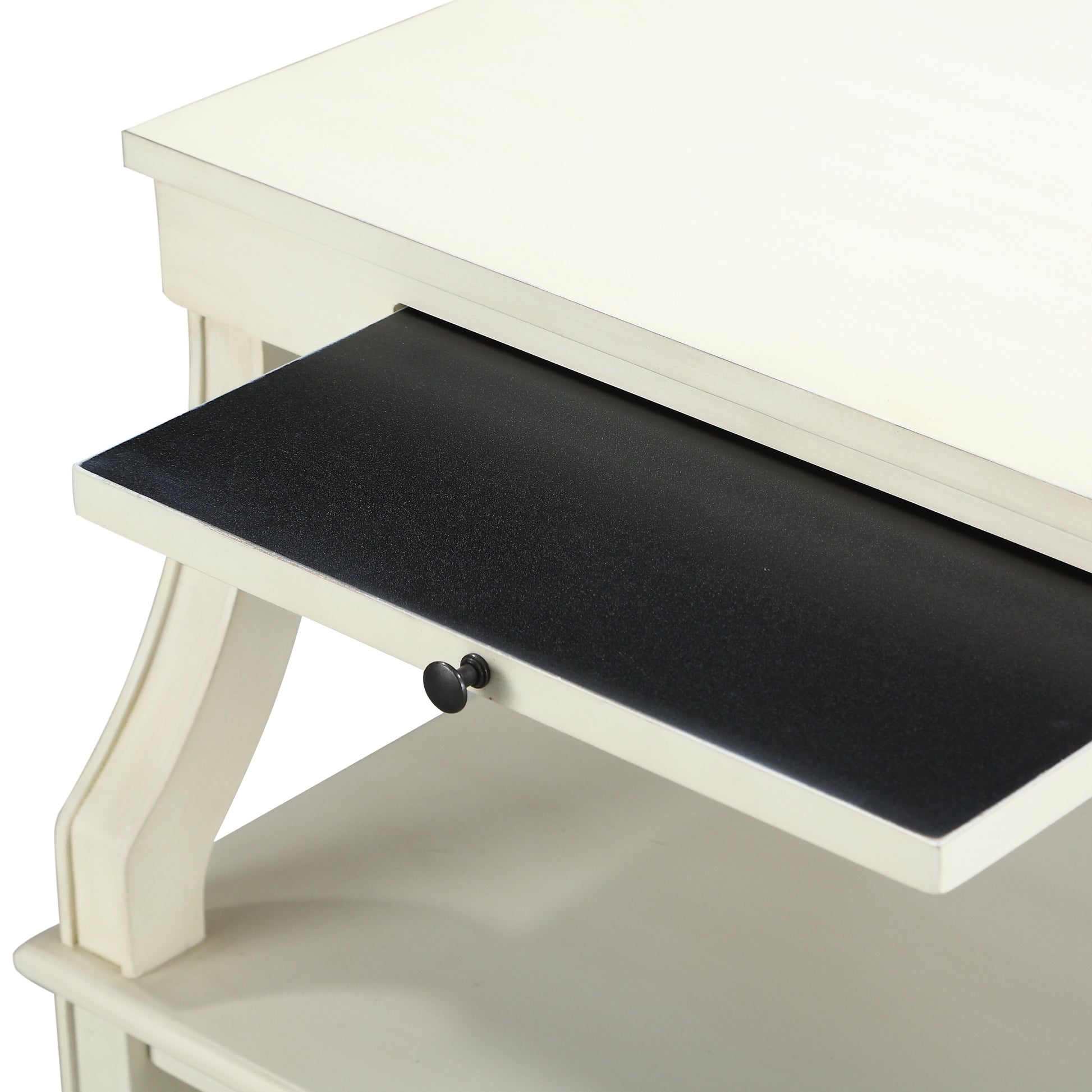 Newland Antique White Storage Nightstand Antique White Wood Plywood