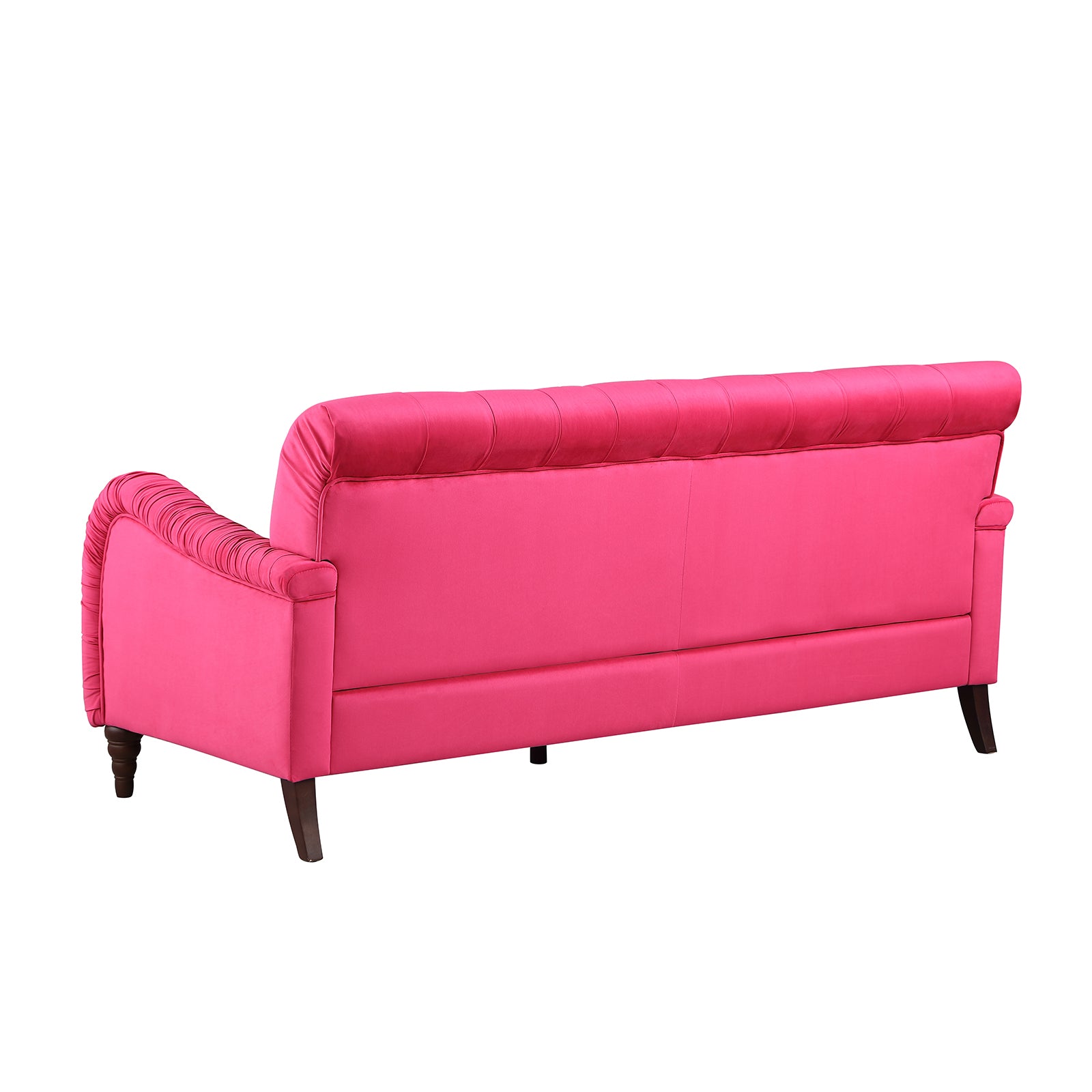 Rose Red Chesterfield 3 Seater ,Modern Sofa Rose Red Velvet