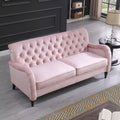 Chesterfield Sofa 3 Seater ,Modern Sofa,Pink Color Pink Velvet