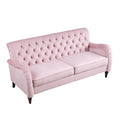 Chesterfield Sofa 3 Seater ,Modern Sofa,Pink Color Pink Velvet