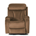 Lift Chair Recliner For Elderly Power Remote Control Recliner Sofa Relax Soft Chair Anti Skid Australia Cashmere Fabric Furniture Living Room Brown Light Brown Wood Primary Living Space Heavy Duty Rubberwood Brown Polyester Power Remote Medium Soft