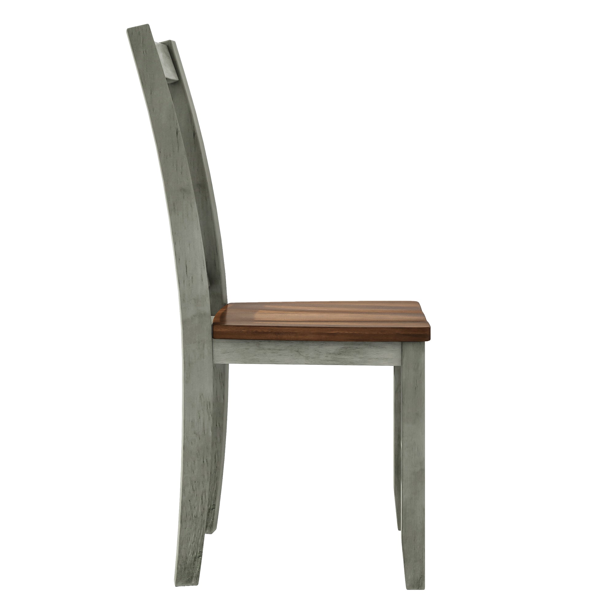 6 Piece Wood Dining Table Set Kitchen Table Set With Long Bench And 4 Dining Chairs, Farmhouse Style, Walnut Gray Gray Wood Dining Room Bench Seating Rubberwood Rectangular Dining Table With Chair And Bench Wood Wood Gray Solid Back Seats 6 60 Inches