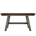 6 Piece Wood Dining Table Set Kitchen Table Set With Long Bench And 4 Dining Chairs, Farmhouse Style, Walnut Gray Gray Wood Dining Room Bench Seating Rubberwood Rectangular Dining Table With Chair And Bench Wood Wood Gray Solid Back Seats 6 60 Inches