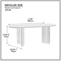 Wood Dining Table Kitchen Table Small Space Dining Table Walnut Desk Top Walnut Foam Mdf