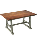 6 Piece Wood Dining Table Set Kitchen Table Set With Long Bench And 4 Dining Chairs, Farmhouse Style, Walnut Gray Gray Wood Dining Room Bench Seating Rubberwood Rectangular Dining Table With Chair And Bench Wood Wood Gray Solid Back Seats 6 60 Inches