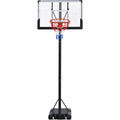 Portable Basketball Hoop Basketball System 4.76 10Ft Height Adjustable For Youth Adults Led Basketball Hoop Lights, Colorful Lights, Waterproof,Super Bright To Play At Night Outdoors,Good Gift For Kid Black Metal