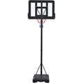 Portable Basketball Hoop Basketball System 4.76 10Ft Height Adjustable For Youth Adults Led Basketball Hoop Lights, Colorful Lights, Waterproof,Super Bright To Play At Night Outdoors,Good Gift For Kid Black Metal