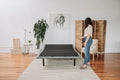 Os4 Black And Grey Queen Adjustable Bed Base With Head And Foot Position Adjustments Black Gray Upholstered