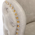 Swivel Barstools Adjusatble Seat Height, Modern Pu Upholstered Bar Stools With The Whole Back Tufted, For Home Pub And Kitchen Island Beige, Set Of 2 Beige Foam Pu Leather