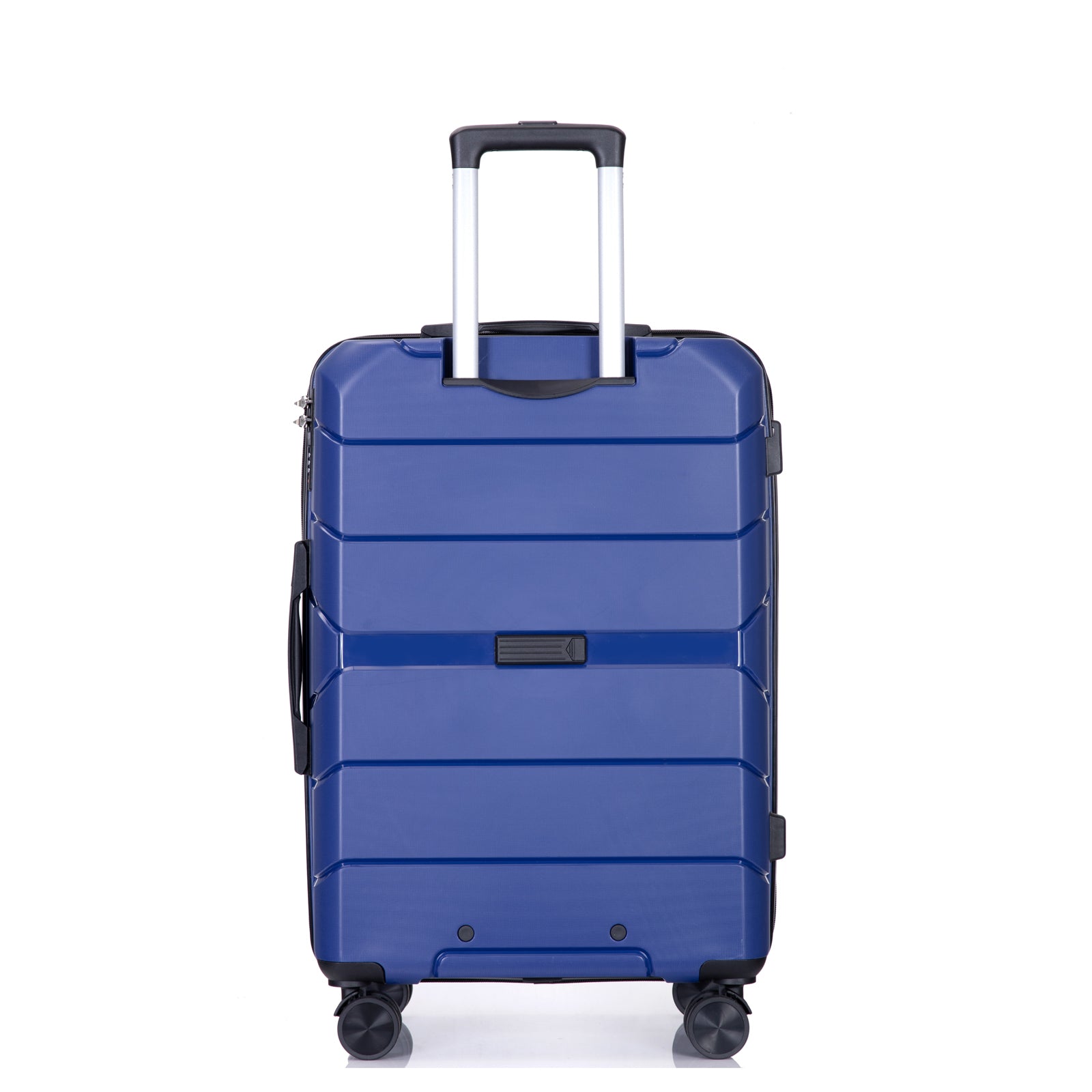 Hardshell Suitcase Spinner Wheels Pp Luggage Sets Lightweight Suitcase With Tsa Lock,3 Piece Set 20 24 28 ,Navy Navy Polypropylene