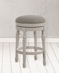 Colerain Backless Counter Stool Beige Foam Fabric