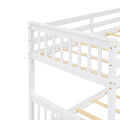 Twin Over Full Bunk Bed With Ladders And Two Storage Drawers White Old Sku:Lt000165Aak Twin White Solid Wood