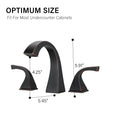 2 Handle Bathroom Sink Faucet With Drain, Oil Rubbed Bronze Oil Rubbed Bronze Brass