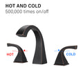 2 Handle Bathroom Sink Faucet With Drain, Oil Rubbed Bronze Oil Rubbed Bronze Brass