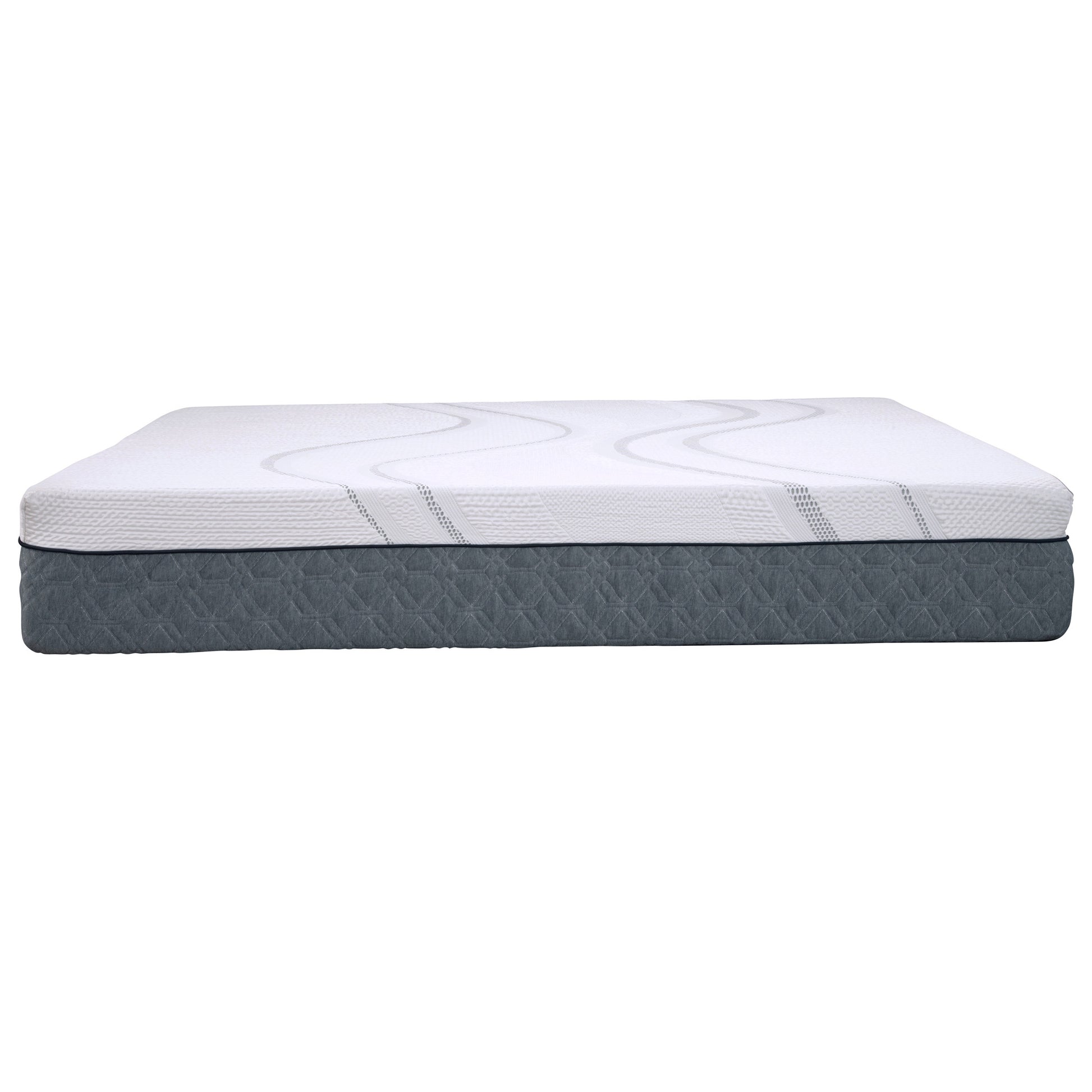 Twin Capri Graphene Memory Foam 12" Firm Feel White Polyurethane