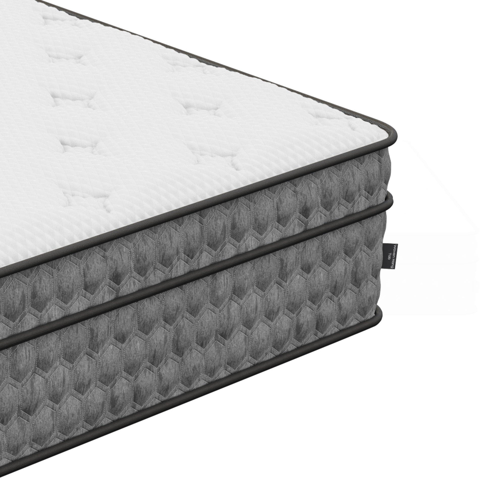 Full Zen Cool Gel Hybrid Euro Top 11" Medium Feel White Polyurethane