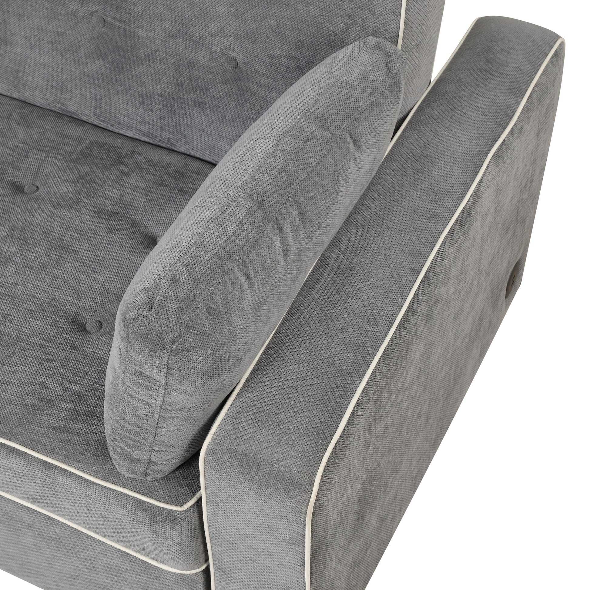 66.5" Linen Upholstered Sleeper Bed, Pull Out Sofa Bed Couch Attached Two Throw Pillows, Dual Usb Charging Port And Adjustable Backrest For Living Room Space, Charcoal Gray Charcoal Grey Foam Linen 2 Seat