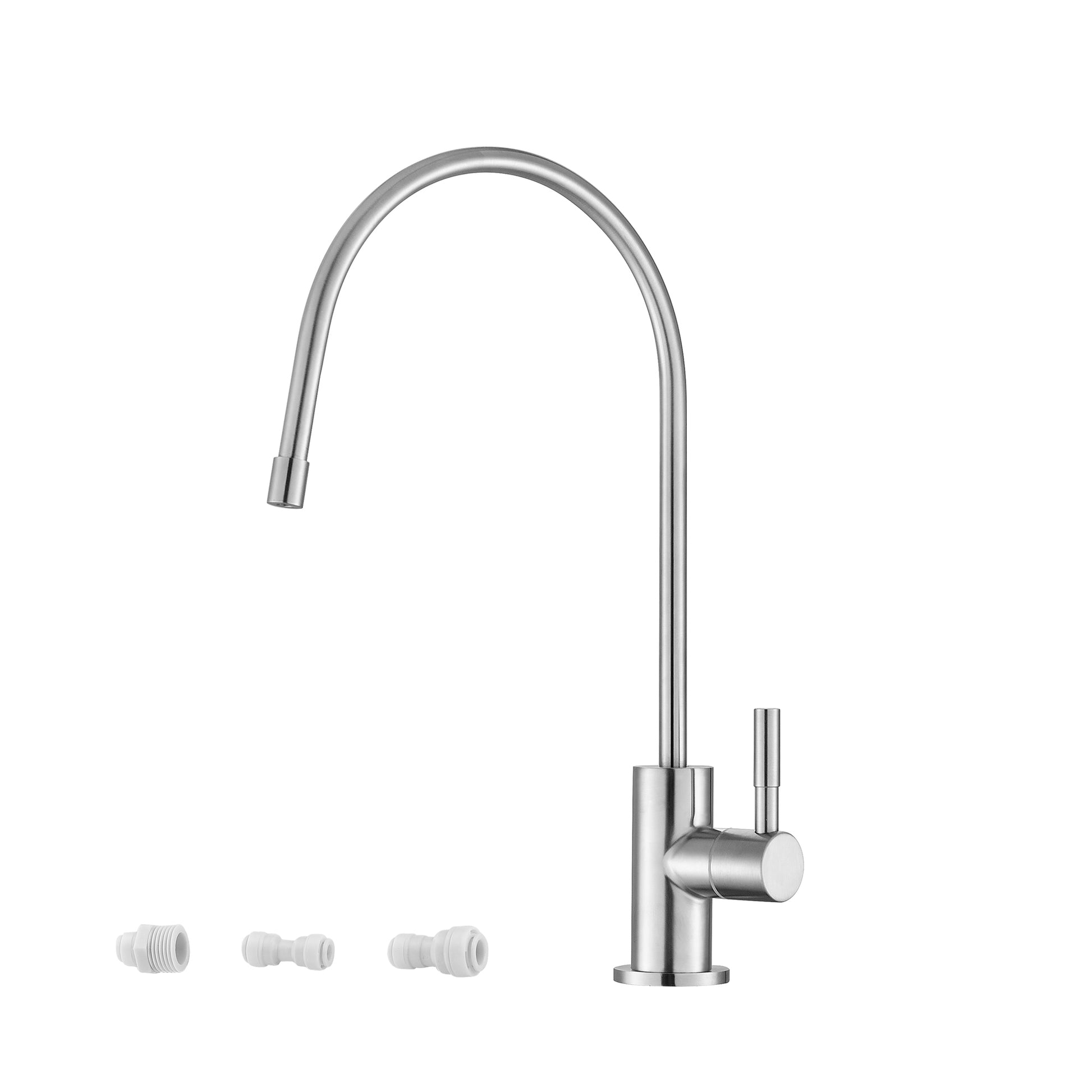 Lead Free Drinking Water Faucet,Brushed Nickel Finish Brushed Nickel Stainless Steel