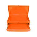 Detachable 5 Drawer Tool Chest With Bottom Cabinet And One Adjustable Shelf Orange Orange Metal