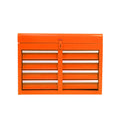 Detachable 5 Drawer Tool Chest With Bottom Cabinet And One Adjustable Shelf Orange Orange Metal