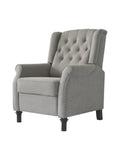 Redde Boo Brand Recliner Sofa Light Gray Cozy Soft Living Room Sofa Chair Light Gray Light Brown Linen Manual Push Back Wood Primary Living Space Soft Cushion Back Modern Pine Fabric