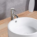 Vessel Bathroom Sink Basin In White Ceramic White Ceramic