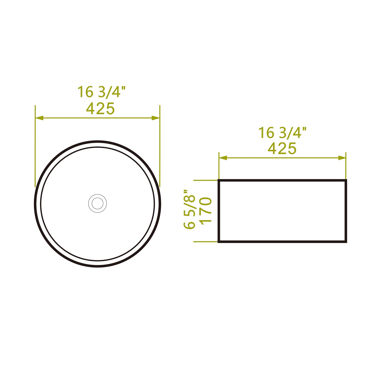 Vessel Bathroom Sink Basin In White Ceramic White Ceramic