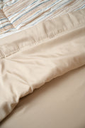 4 Piece Khaki Microplush And Bamboo Full Hypoallergenic Sheet Set Khaki Microfiber