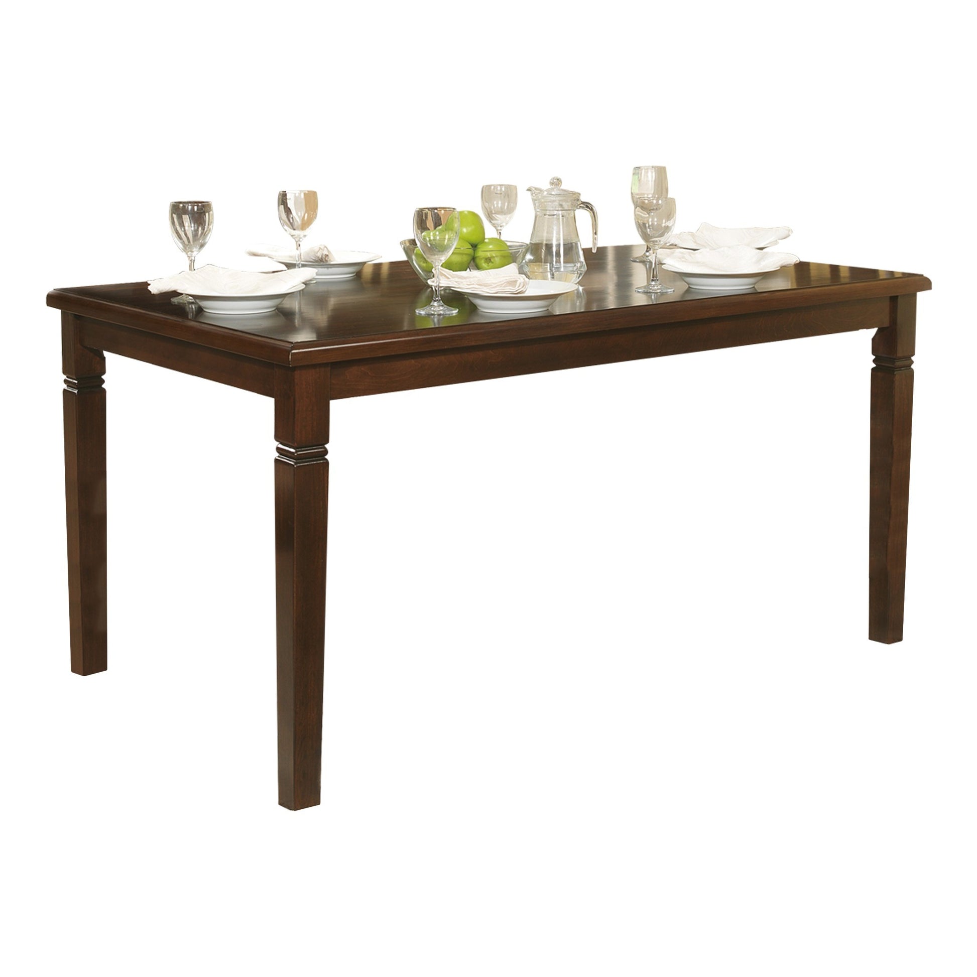 Espresso Finish Transitional Style 1Pc Dining Table Oak Veneer Wood Casual Dining Room Furniture Espresso Dining Room Transitional Wood