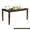 Espresso Finish Transitional Style 1Pc Dining Table Oak Veneer Wood Casual Dining Room Furniture Espresso Dining Room Transitional Wood