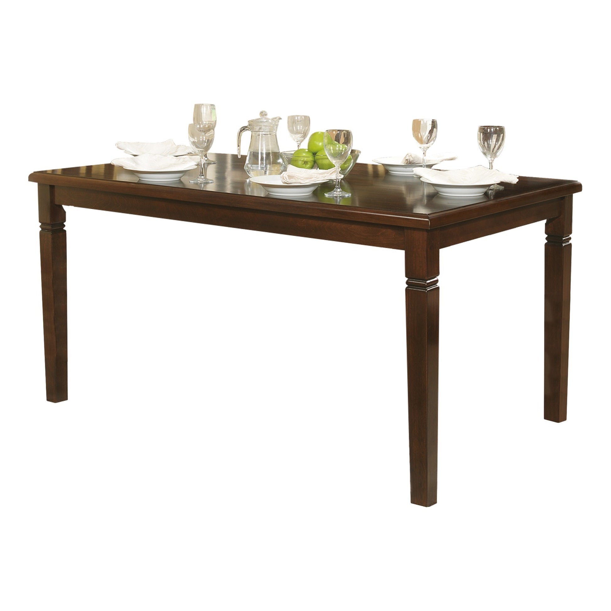 Espresso Finish Transitional Style 1Pc Dining Table Oak Veneer Wood Casual Dining Room Furniture Espresso Dining Room Transitional Wood