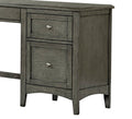 Transitional Styled Furniture Cool Gray Finish 1Pc Writing Desk With 2X Drawers 1 Keyboard Tray Home Furniture Office Furniture Gray Office Transitional Wood