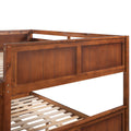 Full Over Full Bunk Bed With Twin Size Trundle, Walnut Old Sku: Lp000250Aal Full Walnut Solid Wood