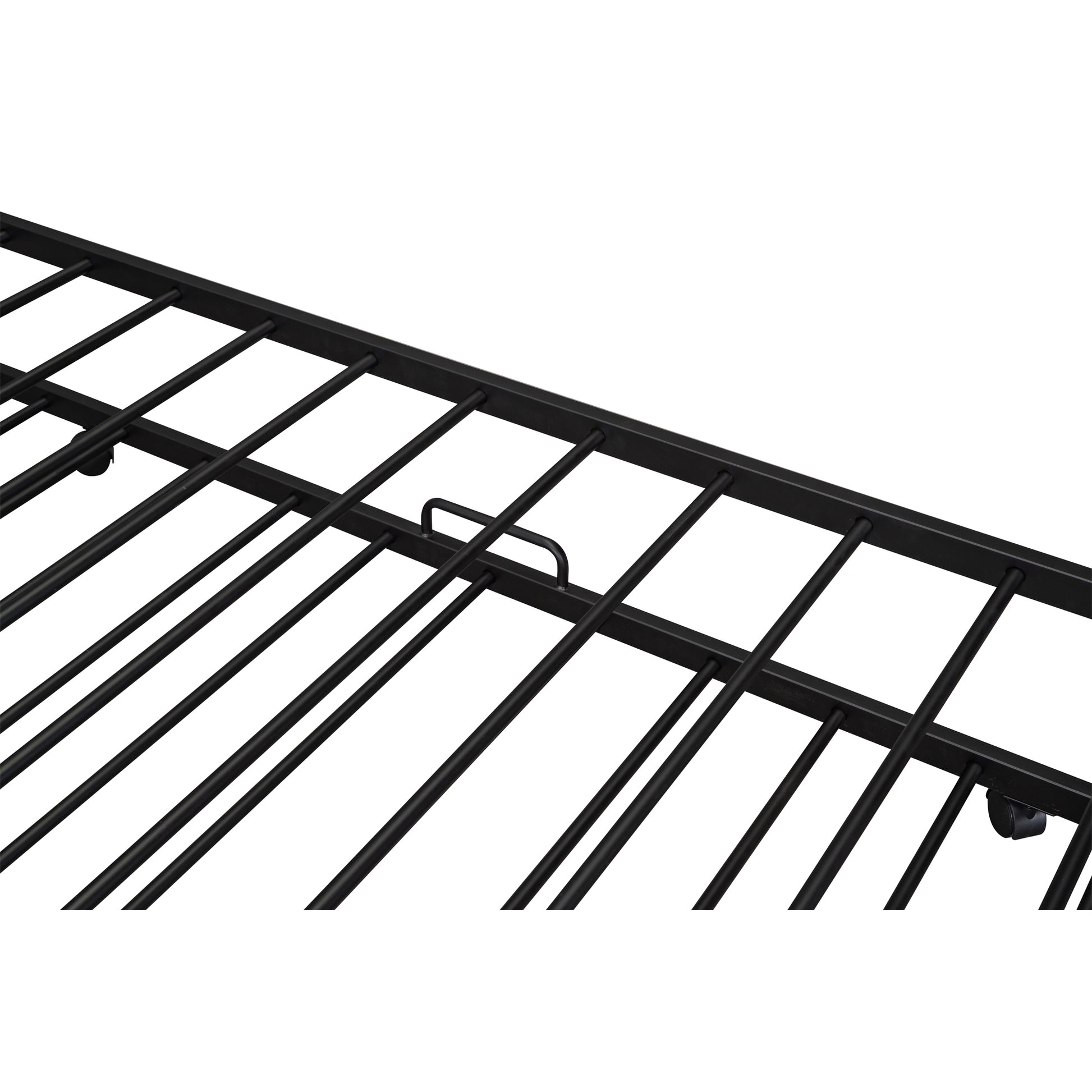Metal House Bed With Trundle, Twin Size House Bed Black Black Metal