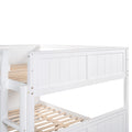 Full Over Full Bunk Bed With Twin Size Trundle, White Old Sku: Lp000250Aak Full White Solid Wood