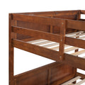 Full Over Full Bunk Bed With Twin Size Trundle, Walnut Old Sku: Lp000250Aal Full Walnut Solid Wood