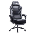 Seat Height Adjustable Swivel Racing Office Computer Ergonomic Video Game Chair Grey Foam Pu