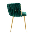 Coolmore Leisuredining Chairsaccent Chair2Pc Set Emerald Metal