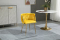 Coolmore Leisuredining Chairsaccent Chair1Pc Set Mustard Metal