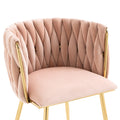 Coolmore Leisuredining Chairsaccent Chair2Pc Set Pink Metal