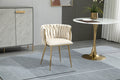 Coolmore Leisuredining Chairsaccent Chair1Pc Set Ivory Metal