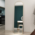 The 1St Generation Of Floor Mounted Full Length Mirrors. Aluminum Alloy Metal Frame Arched Wall Mirror, Bathroom Makeup Mirror, Bedroom Porch, Wall Mounted. Gold 60 